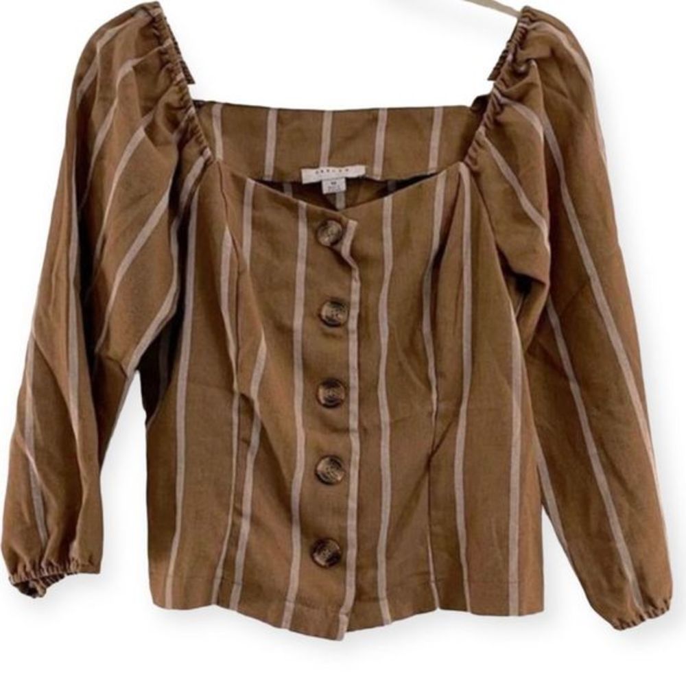 Favlux Women’s Crop Top Blouse Size M